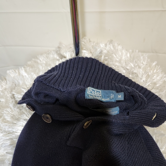 Dark Blue Polo by Ralph lauren Knitted sweater size: Medium - Picture 7 of 11